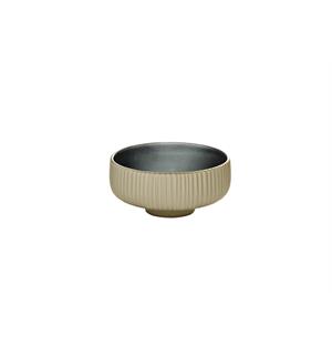 NARA dipskål m. relieff Ø:80mm Grå Steingods - Ø:80mm H:50mm 12cl 